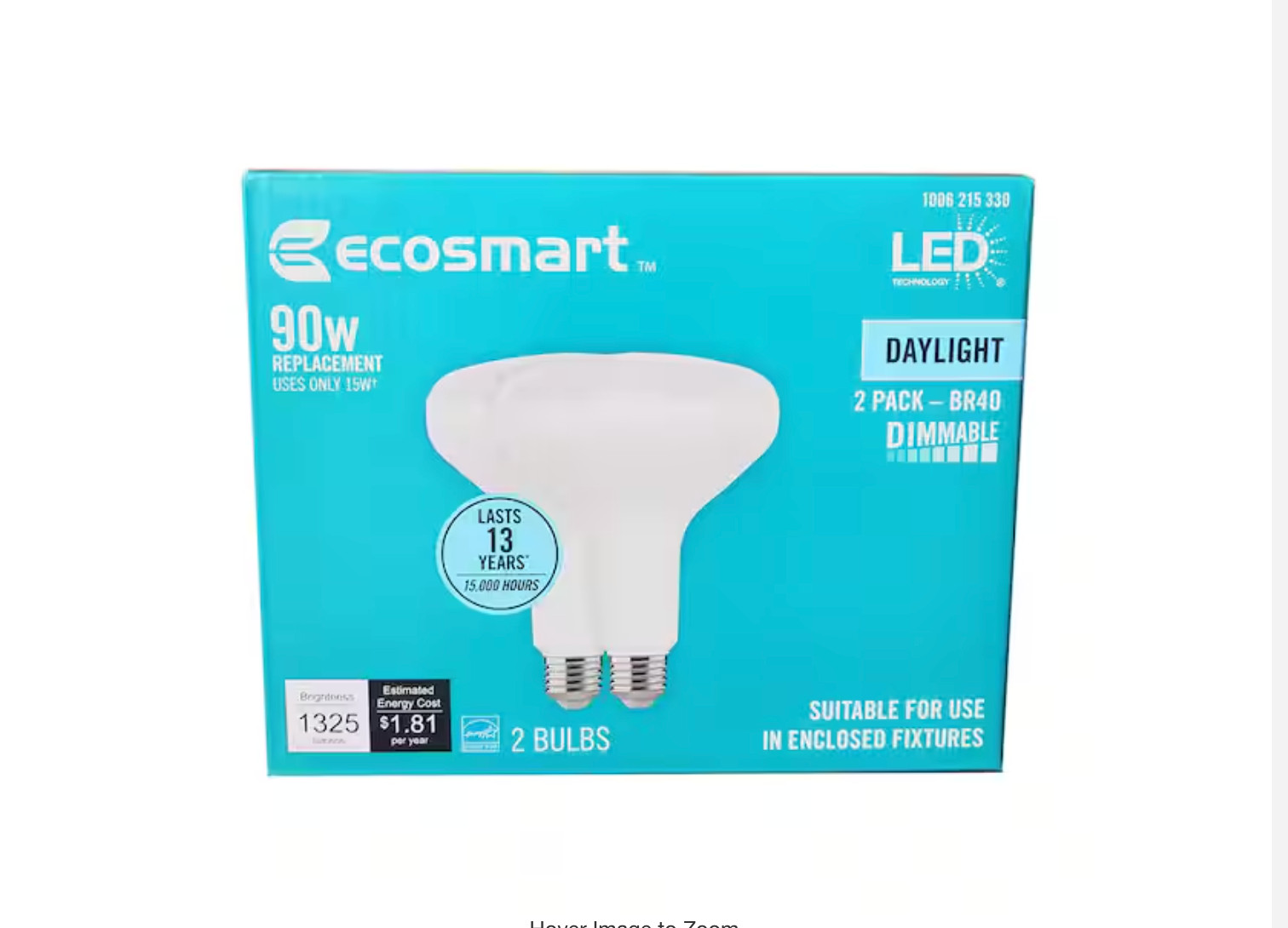 EcoSmart 90-Watt Equivalent BR40 Dimmable Energy Star LED Flood Light Bulb Dayli