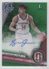 2023-24 Bowman U Chrome Prospect Green Refractor 88/99 Spencer Jones Auto 0xh3