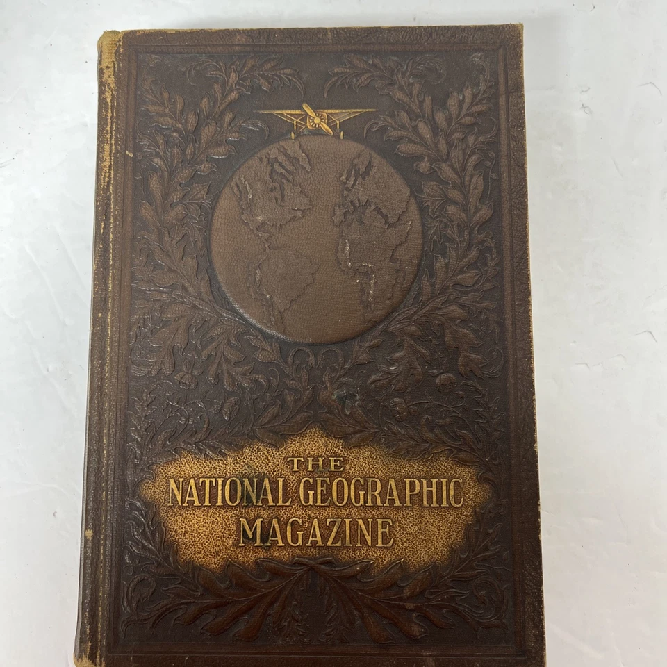 National Geographic Magazine Leather Bound Hardcover 2-Volume Set,1929 & 1930 - Image 2 of 4