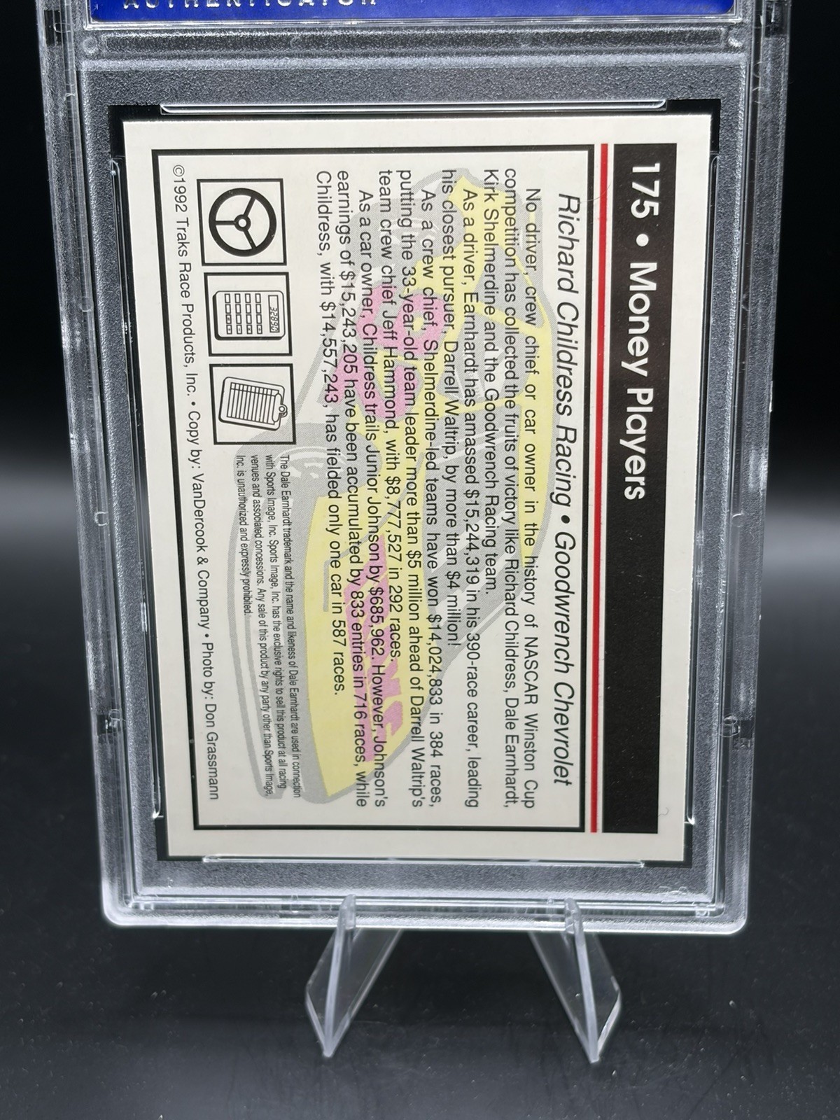 1994 Maxx - Dale Earnhardt #238 PSA GEM MT 10  view 2