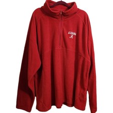 Alabama Crimson Tide J2 Sport Long Sleeve Fleece Quarter Zip Pullover Men's 2XL