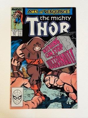 The Mighty Thor #411 (Marvel Comics December 1989) 1st Cameo of New Warriors