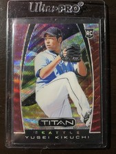2019 Panini Chronicles Titan Ruby Wave Prizm /199 Yusei Kikuchi #6 Rookie RC
