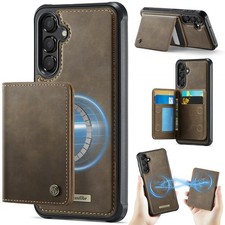 For Samsung Galaxy A17 A16 A15 A35 A57 Detachable Leather Wallet Mag Safe Case