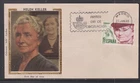 Spain 1980 Helen Keller "Colorano" Silk First Day Cover