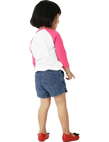Infant Baseball Raglan T-Shirts 3/4 Sleeve Jersey Tee Boys Girls Baby Preschool - Picture 36 of 72