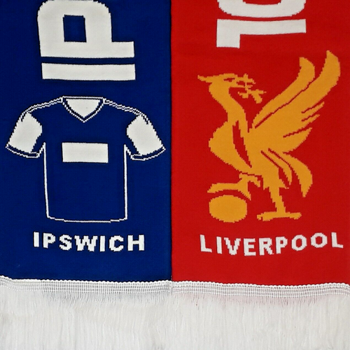 Ipswich Town v Liverpool 17/08/2024 Fifty/50 Match Scarf & Football Memorabilia - Picture 6 of 7
