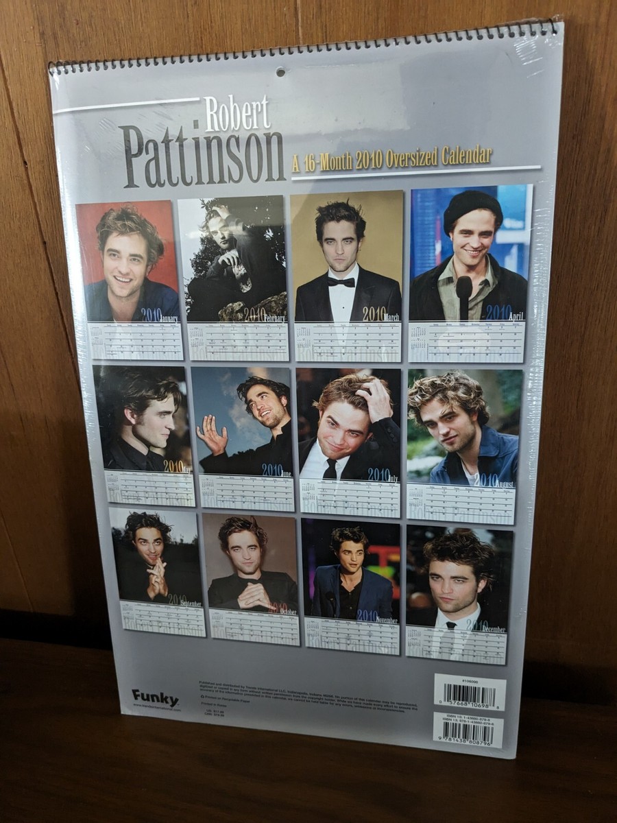 ROBERT PATTINSON TWILIGHT 16 MONTH 2010 OVERSIZED CALENDAR