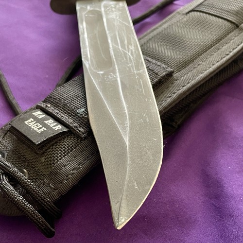 Vintage Ka-Bar US CAMILLUS Fixed Blade Survival Knife w/ Black Nylon Sheath - Picture 8 of 9