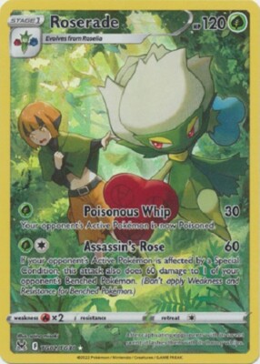 Pokemon Roserade - TG02/TG30 - Trainer Gallery Lost Origins