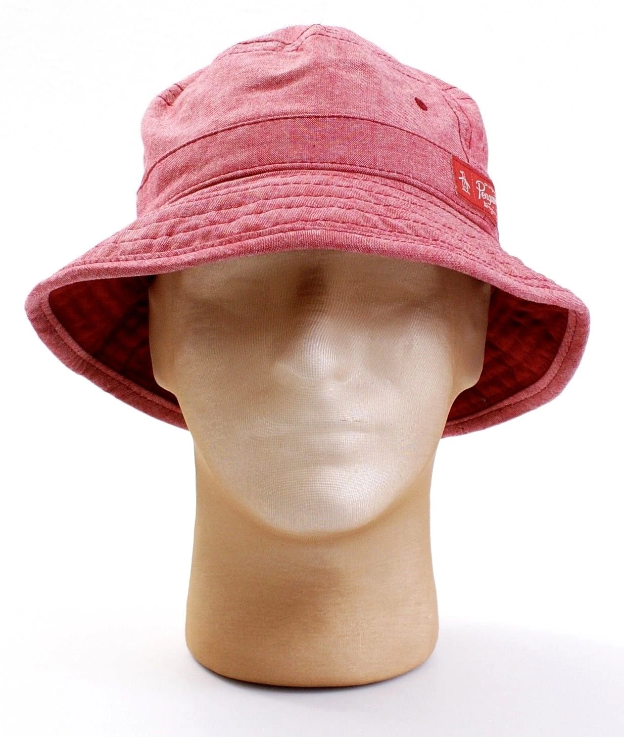 Penguin Haute Red Lined Bucket Hat Men's S/M Small Medium NWT