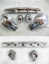 1957 Chevy Chevrolet PAIR - FRONT + REAR Bumper 8 pcs NEW!