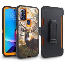 For Motorola Moto G Play 2023 Phone Case Holster Fit Otterbox Defender Belt Clip