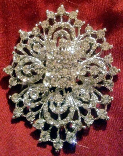 Rhinestone Brooch - Picture 3 of 3