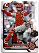 2022 Bowman Draft 1st Bowman Paper Jimmy Crooks III St. Louis Cardinals #BD-178