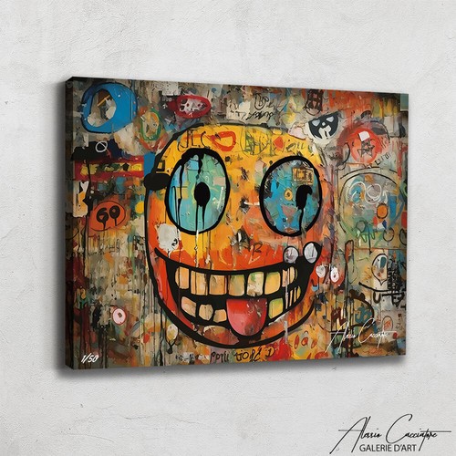 Impresiones de graffiti moderno abstracto enmarcado lienzo arte de pared arte pop pintura grande - Imagen 2 de 9