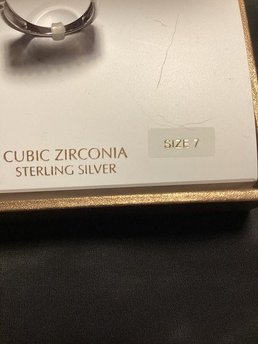 Gianni Bernini sterling silver and cubic zirconia ring size 7 - Picture 2 of 4