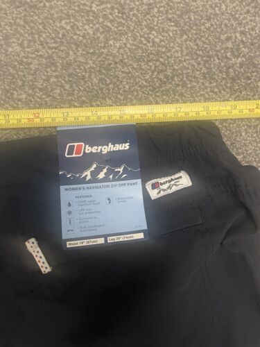 Berghaus Women’s Navigator Zip Off Trousers BNWT Size 18 L29 Navy Blue New - Picture 7 of 7