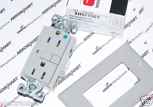 1pcs-COOPER WIRING XHGF15GY Hospital Grade GFCI Receptacle