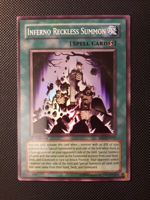 Yu-Gi-Oh! Inferno Reckless Summon, DP2-EN025, SR, 1. Ed., Englisch, Near Mint
