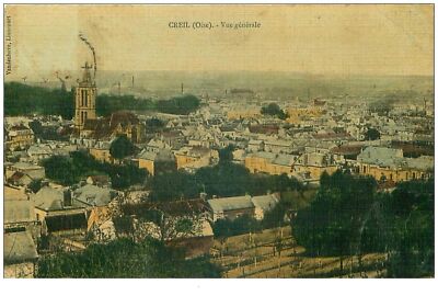 60.CREIL.N°20441.ALLGEMEINE ANSICHT.CP LEINWAND