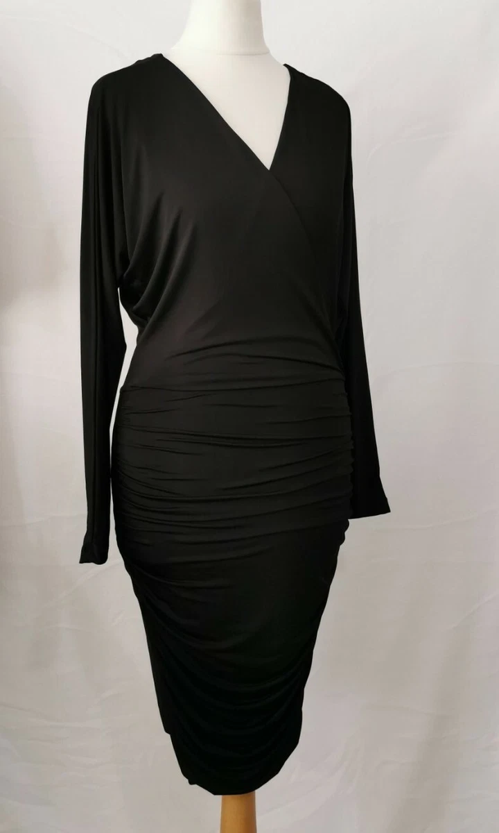 Lipsy ruched slinky clearance dress