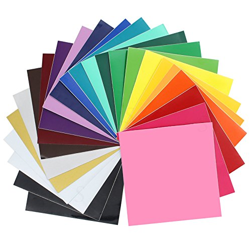 Oracal 651 Vinyl Bundle 12 X 12 24 Assorted Colors With Swatch Book