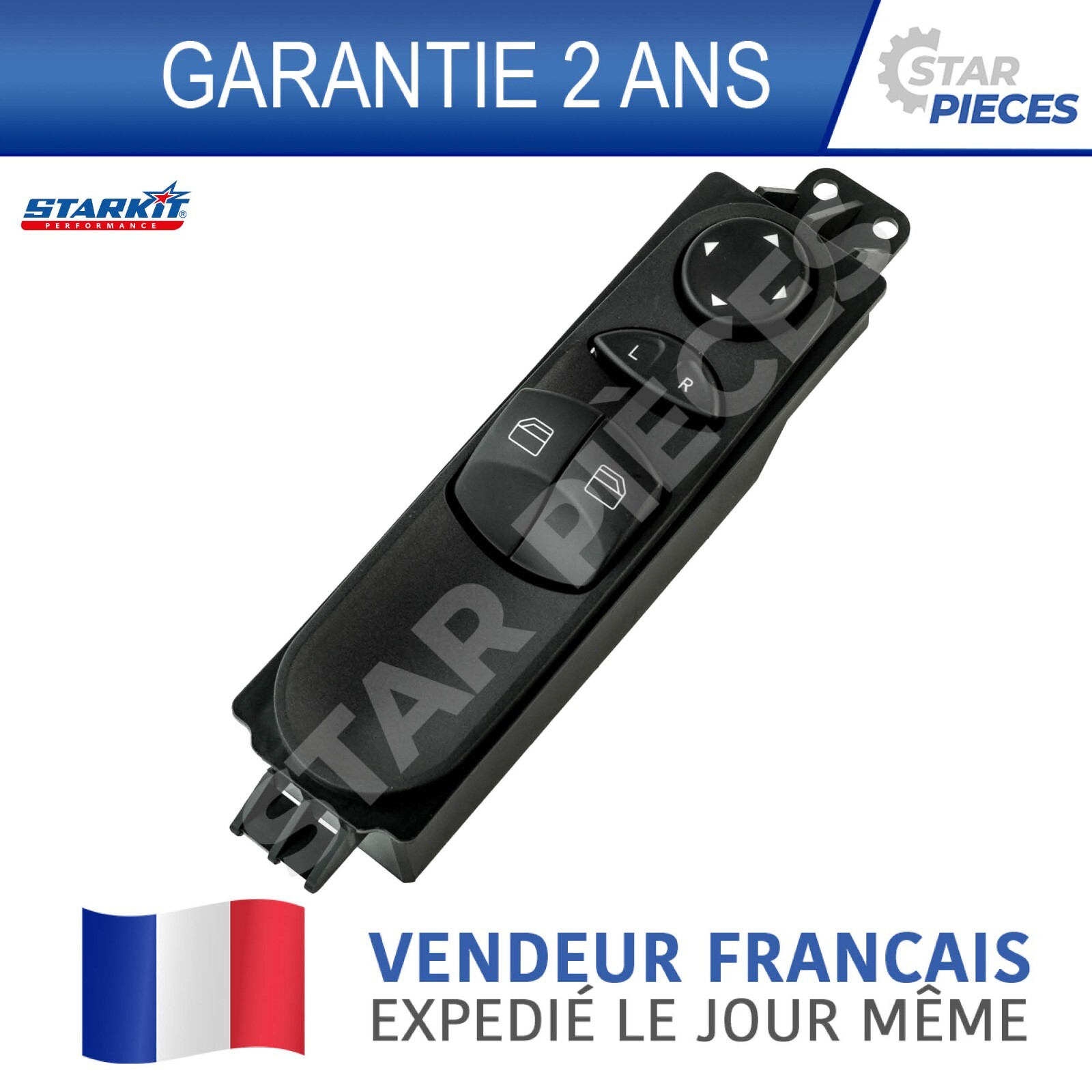 Commande lève-vitre avant gauche Crafter résout le problème de vitre bloquée ou bouton cassé