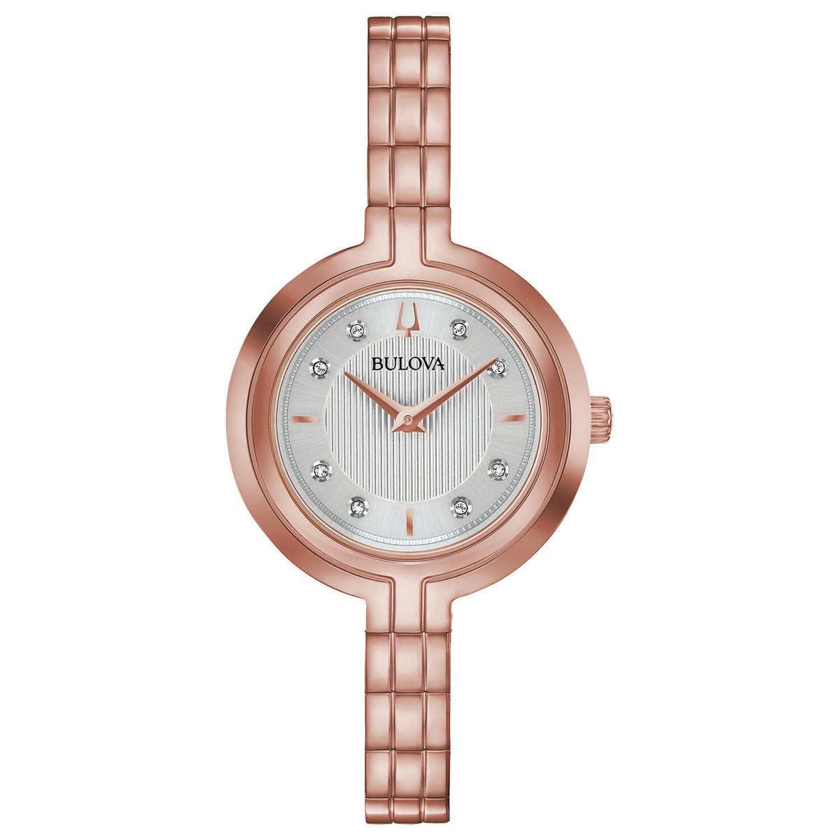Bulova Rhapsody Womens Diamond Watch Double Wrap Adjustable Band NEW Bulova Rhapsody Womens Diamond Accent Rose Goldtone  main image 4