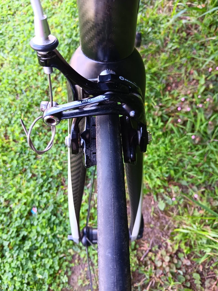 Juego de cuadro Orbea Orca 2009 NEGRO MATE fibra de carbono NUEVO STOCK ANTIGUO 57CM solamente Foto 2 de 4