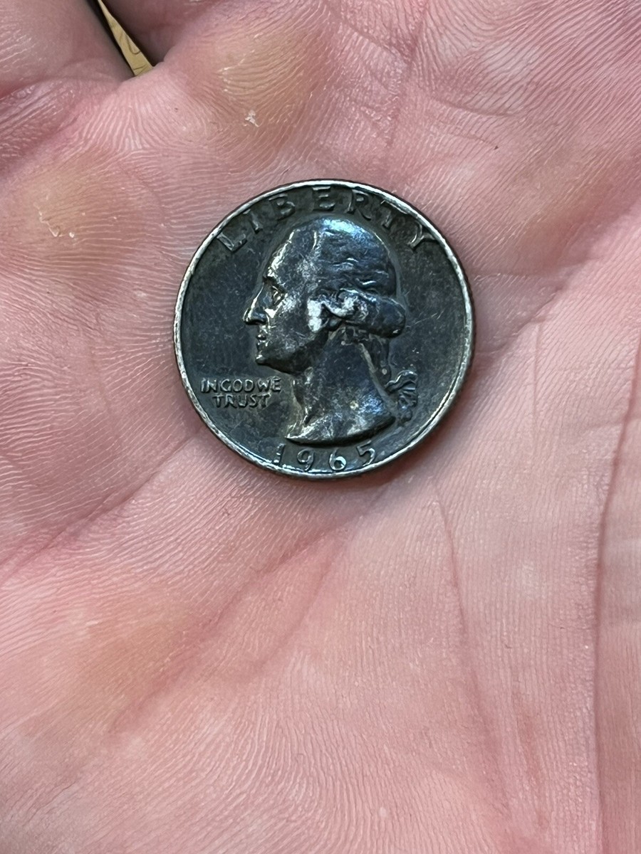 1965 Quarter No Mint Mark Black Beauty Improperly Annealed