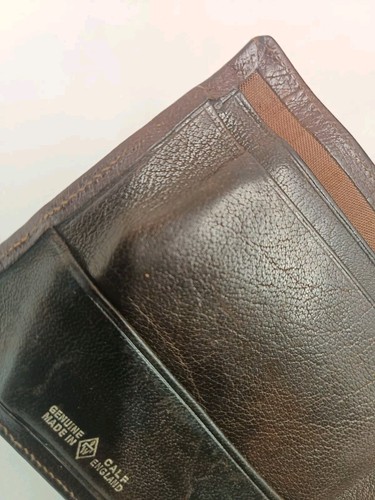 Cartera vintage de piel de becerro hecha en Inglaterra - Imagen 7 de 7