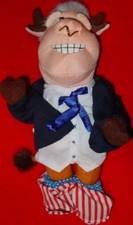 MEANIE President Bill "BULL CLINTON" Spoof of Bean Bag Toys Plush NEW with TAG 
