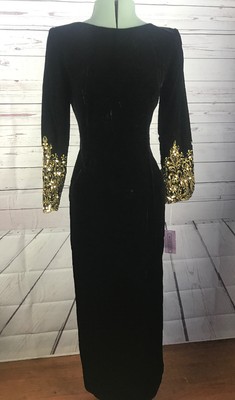 bloomingdales black evening gowns