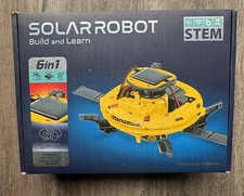 STEM Build and Learn Solar Robot Space Shuttle Astronaut 6-In-1 Robot Model Kit