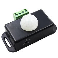 Outdoor DC12V-24V Infrared PIR Motion Sensor Detector Wall Light Switch For LED