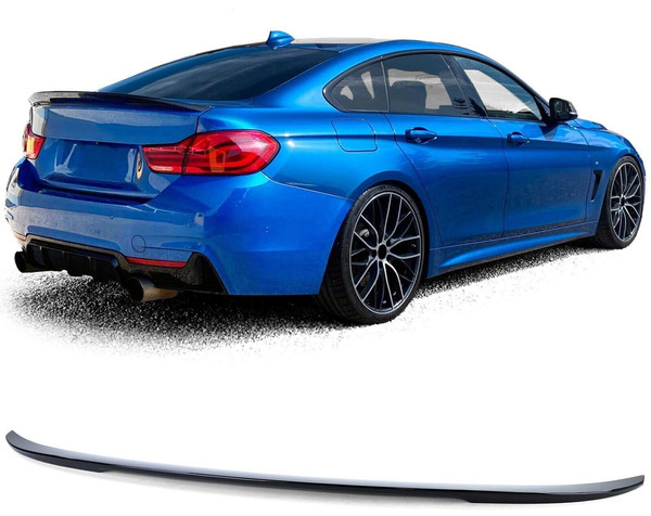 Alettone Spoiler Posteriore Nero Baule Posteriore Bmw Serie 4 F36 Grancoupe M4-image