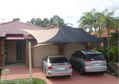 Tenda Da Sole Con Occhielli 4x4 M, Protezione Solare Al 90%, Tessuto Nero Per Giardino, Terrazzo, Piante E Animali, Resistente E Facile Da Montare