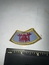 Vintage BSA tab patch Fire New