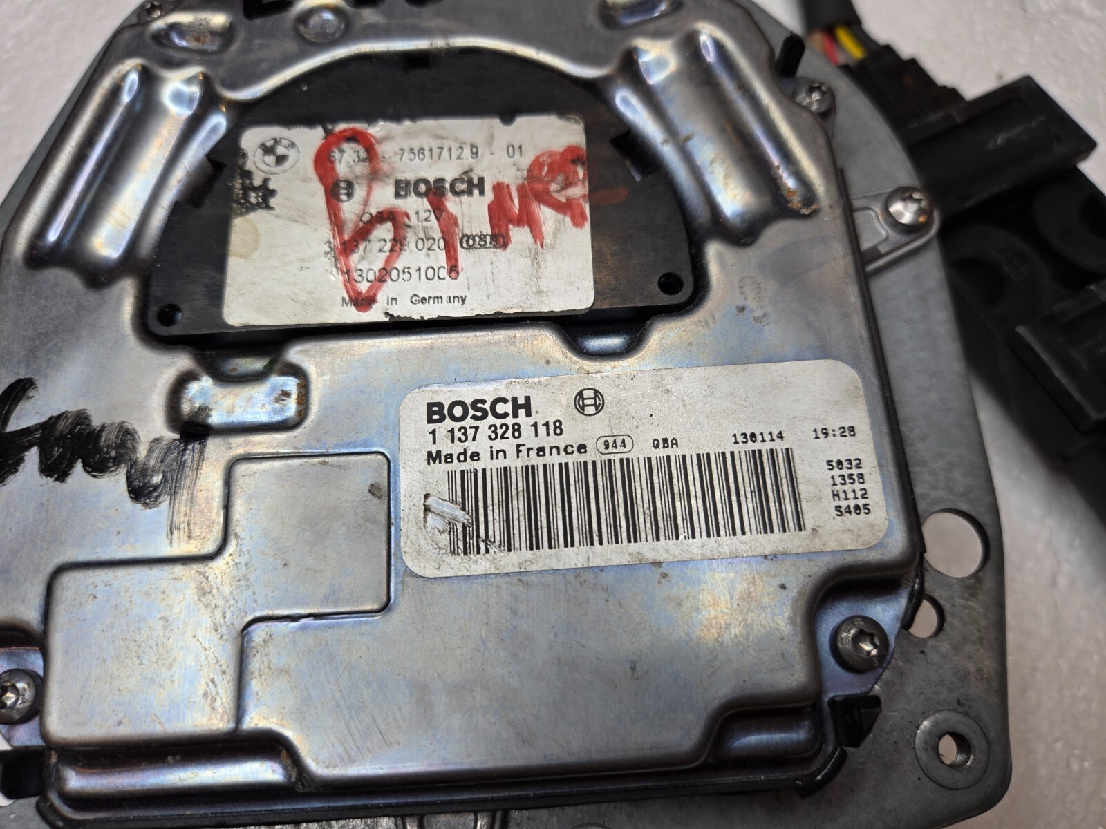 2007 BMW 335i Radiator Cooling Fan Motor Electric 67327561712 OEM 