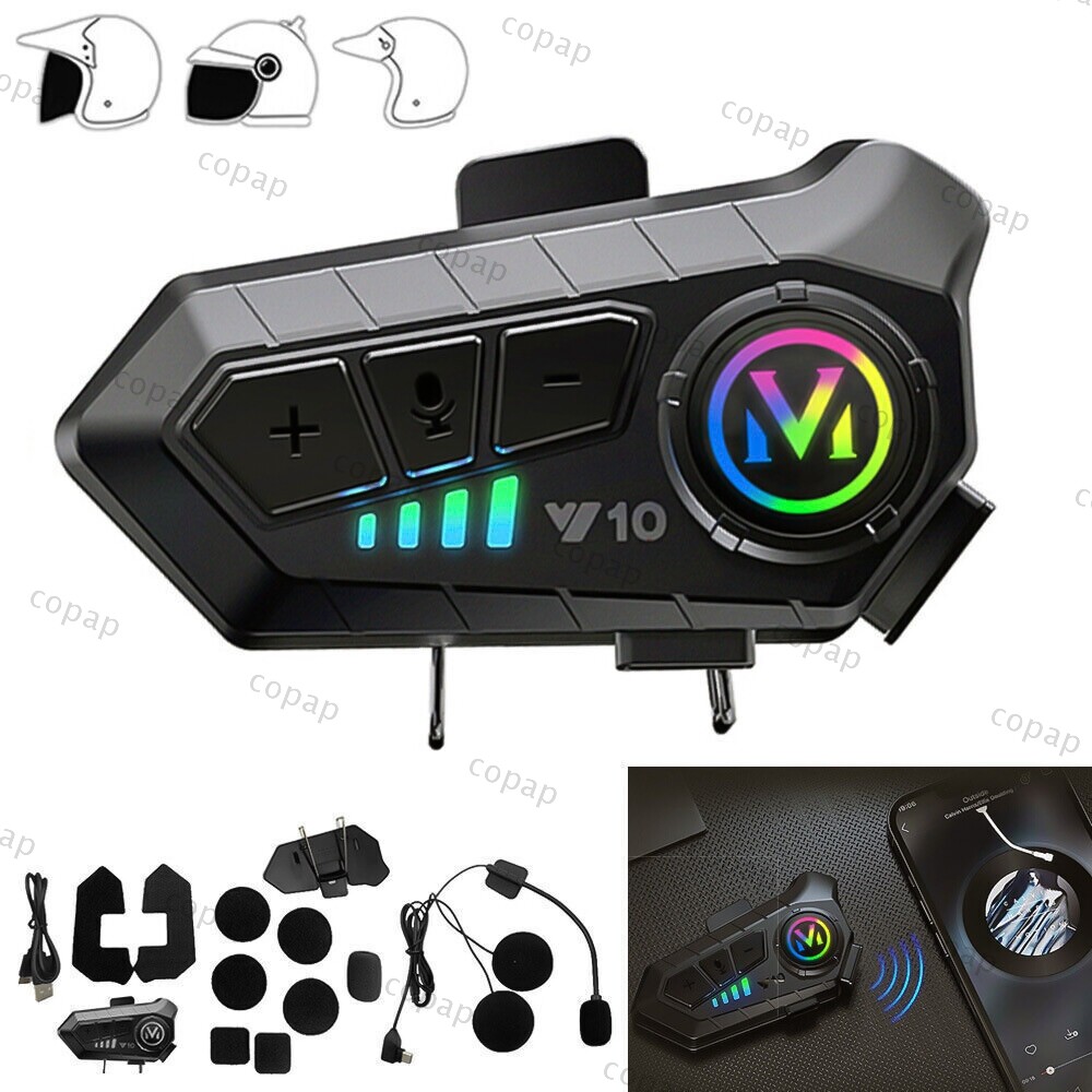 Casco Moto Bluetooth 5 con Cuffie Stereo e Microfono foto 2