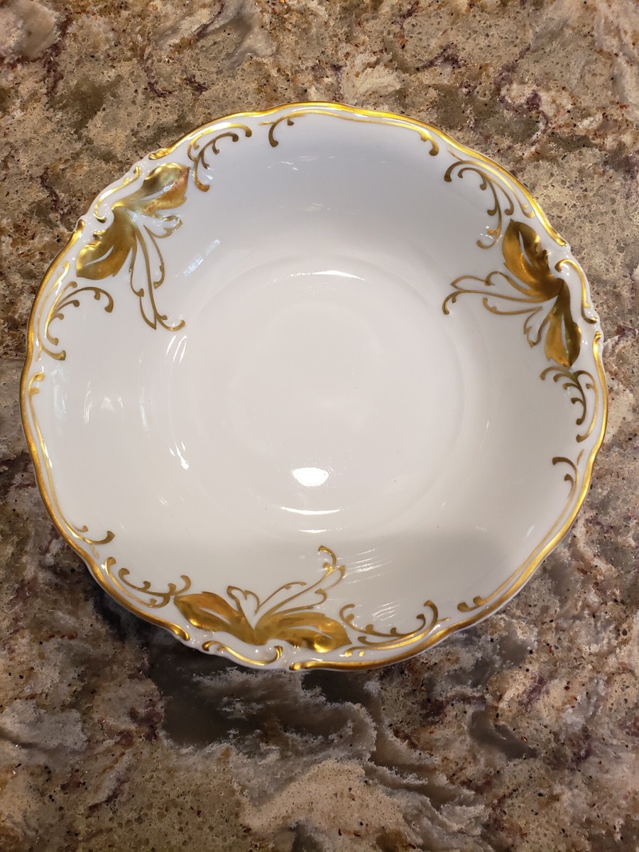 Wawel China Made in Gold Scrolls Serving Bowl EUC
