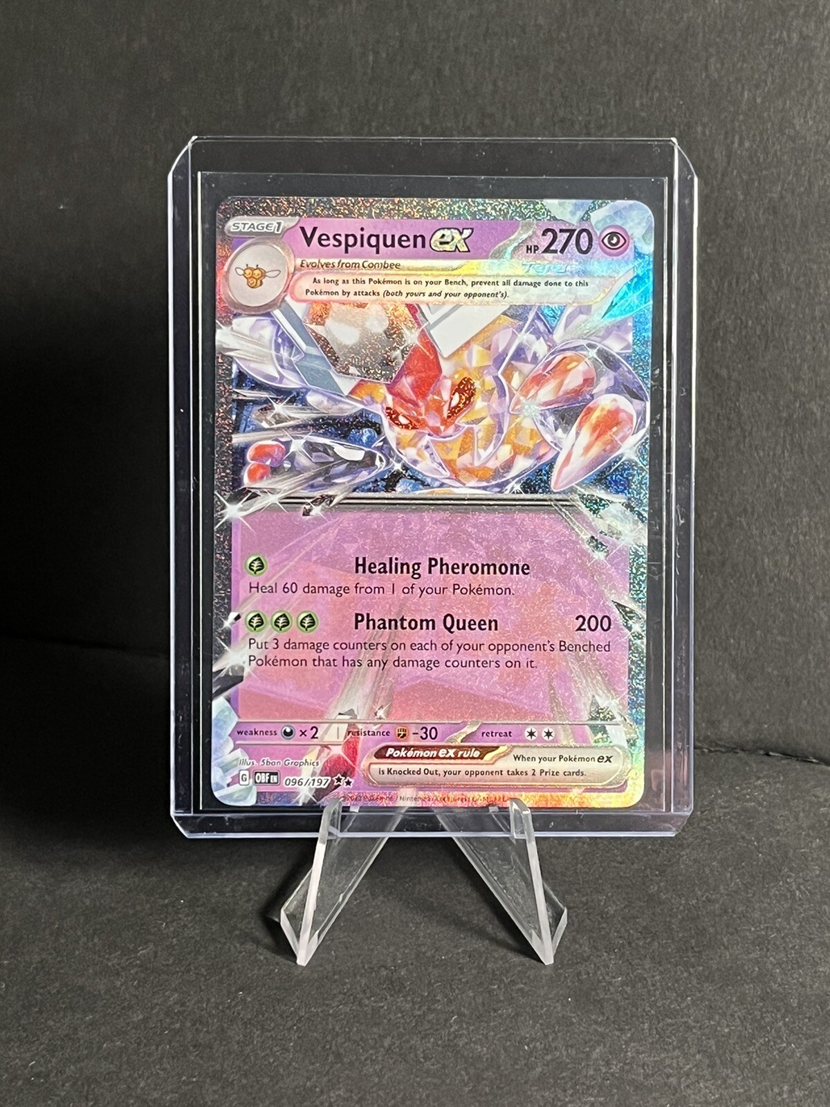 Pokémon TCG - Vespiquen ex 96/197 - SV03: Obsidian Flames - Near Mint