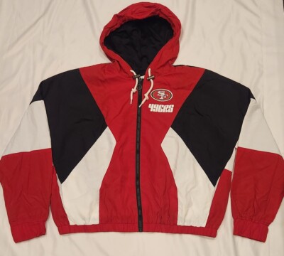 Women's San Francisco 49ers Color Block Windbreaker Jacket WEAR Sz Small