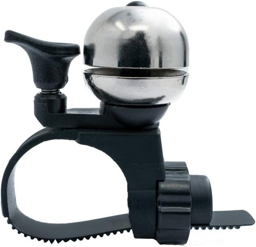 System-S Bicycle Bell Shiny IN Vintage Look Made of Metal IN Grey - Picture 3 of 4