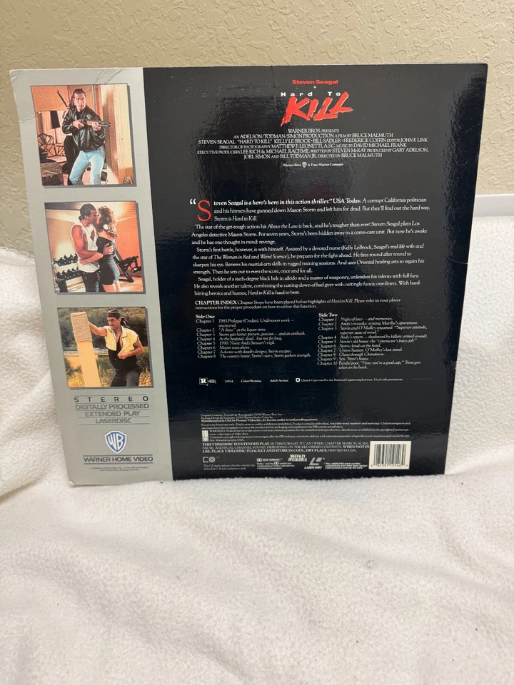 HARD TO KILL Laserdisc STEVEN SEAGAL - USED!!!! - Image 2 of 2