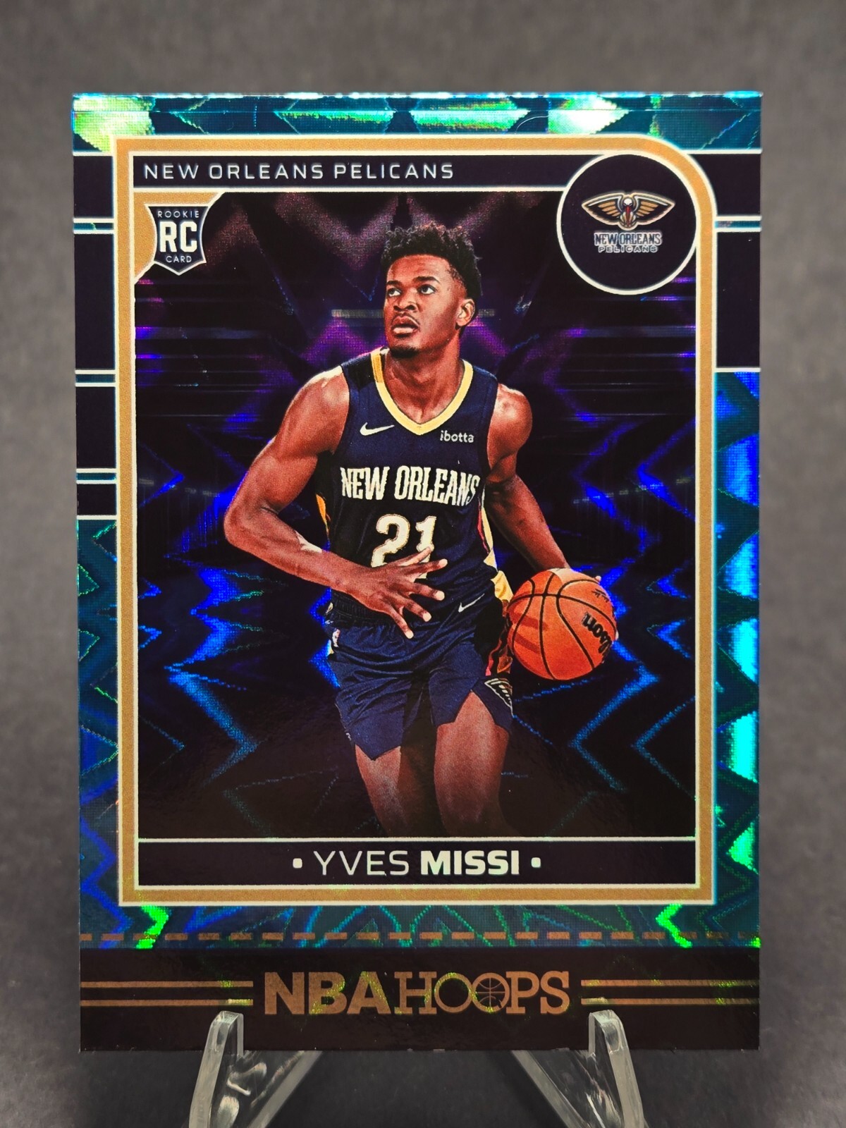 2024-25 Panini NBA Hoops TEAL EXPLOSION Yves Missi RC 251 Pelicans Rookie
