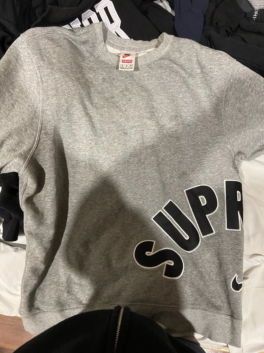 Sample* Supreme X Nike Arc Crewneck Heather Grey Size XL