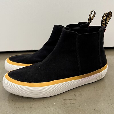 Martens Phoebe Black Canvas Chelsea Boots Sneakers Women's US (UK 6) 