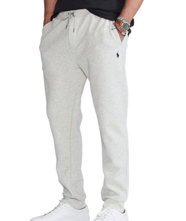 POLO RALPH LAUREN uomo 4xlt felpa grigia grande e alta doppia maglia logo pony 4xl